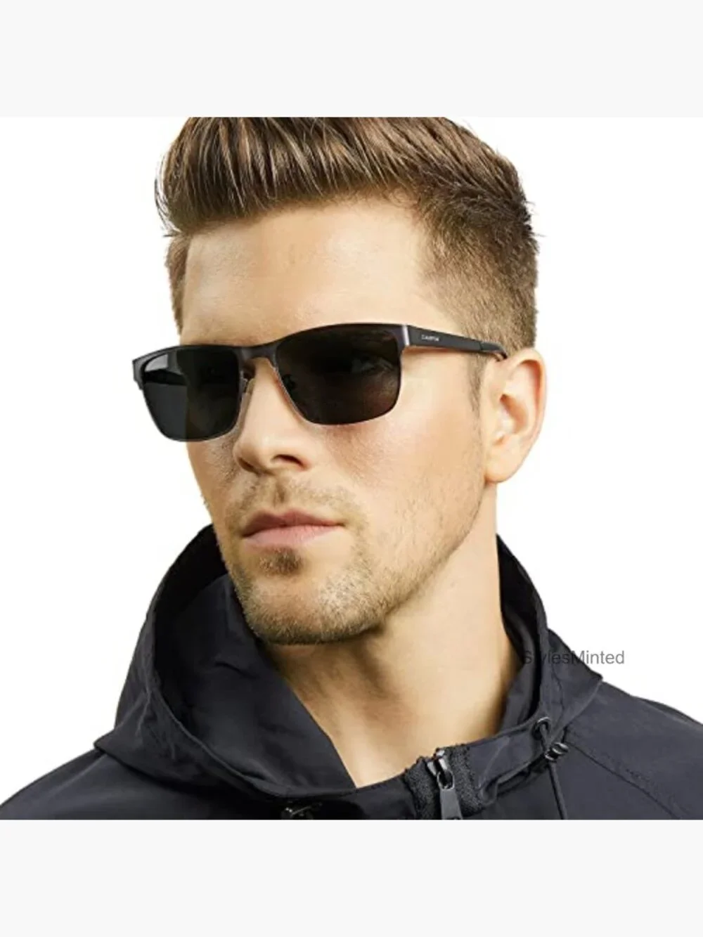 Square Polarized Sunglasses UV400 Protection Mens Driving Fishing Hiking
